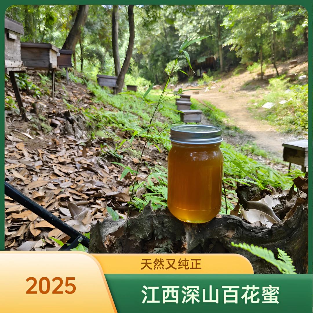 农家自产赣南深山土蜂蜜全封盖自然酿造成熟2025年百花蜜天然原蜜